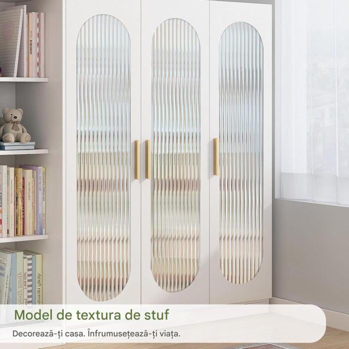 Folie autoadeziva blurata pentru confidentialitate ferestre , blocant UV 44.5x300 cm [4]