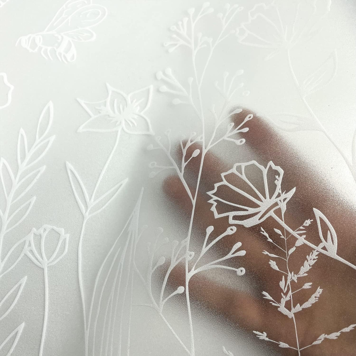 Folie autoadeziva blurata pentru confidentialitate ferestre , blocant UV 58x200 cm [5]