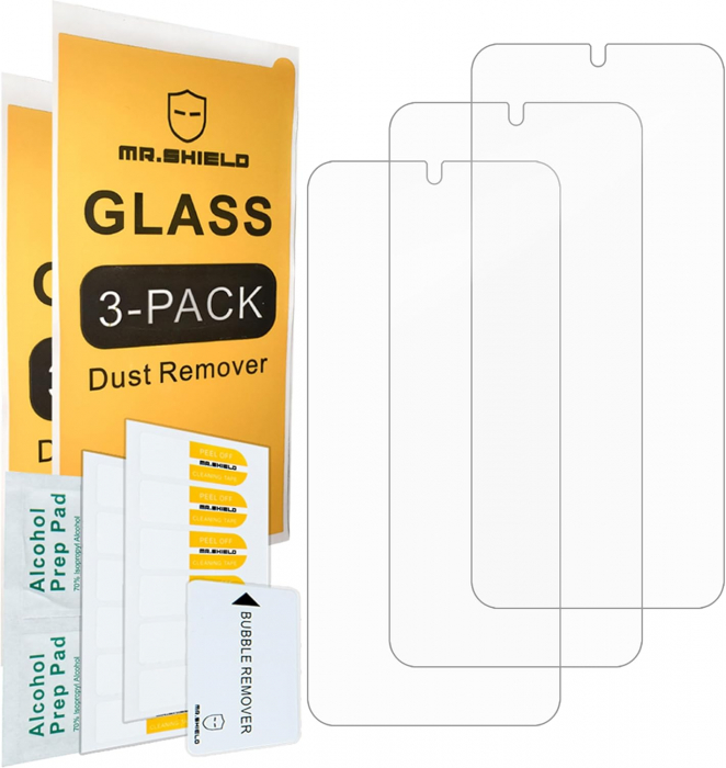 Folie de ecran compatibil cu Motorola Moto G Play 2024 Pachet de 3 buc, duritate 9H, HD transparenta [2]