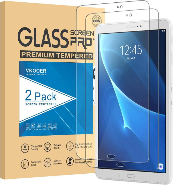 Folii de ecran compatibil cu Galaxy Tab A7 Lite 8.7 inch 2021, SM-T220/T225, duritate 9H, transparent set de 2 [1]