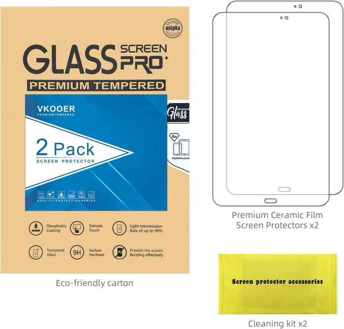 Folii de ecran compatibil cu Galaxy Tab A7 Lite 8.7 inch 2021, SM-T220/T225, duritate 9H, transparent set de 2 [6]