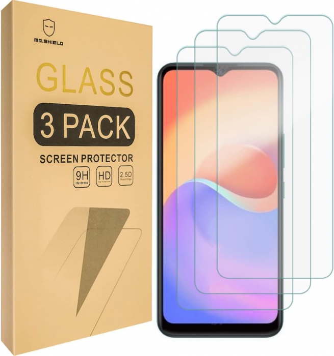 Folii de ecran compatibil cu ZTE Blade A52 Lite, duritate 9H, transparent set de 3 [1]