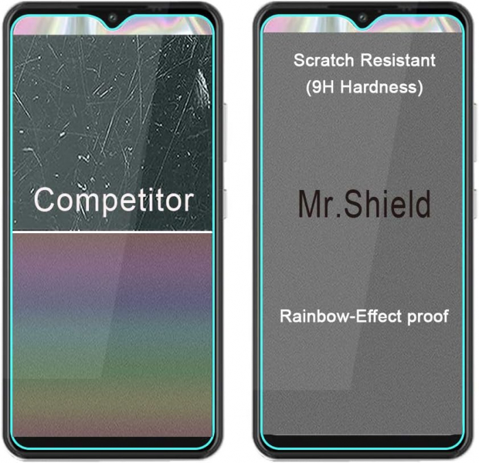 Folii de ecran compatibil cu Samsung Galaxy A70E, duritate 9H, transparent set de 3 [7]