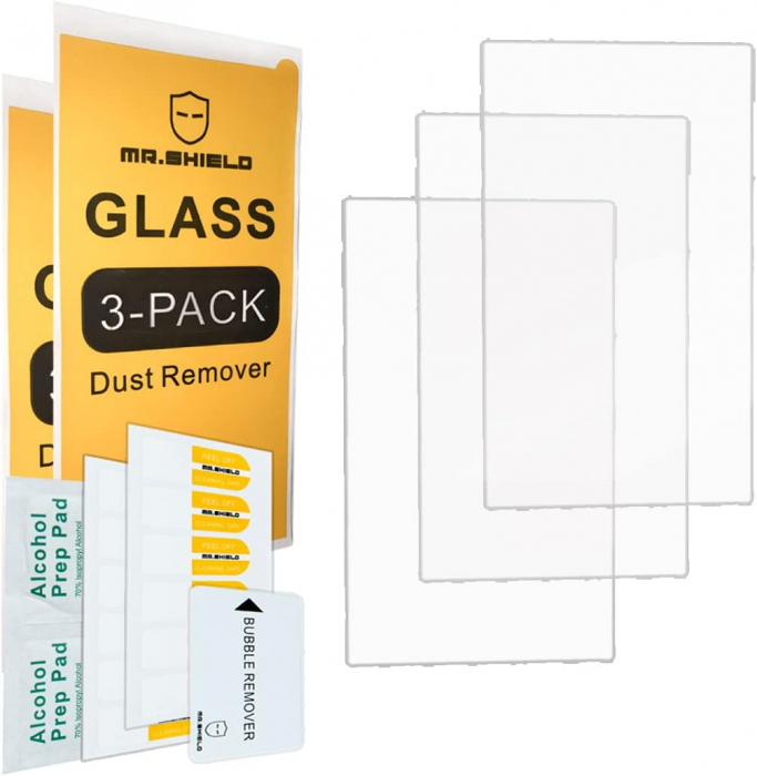 Folii de ecran compatibil cu Nintendo Switch OLED duritate 9H, transparent set de 3 [2]