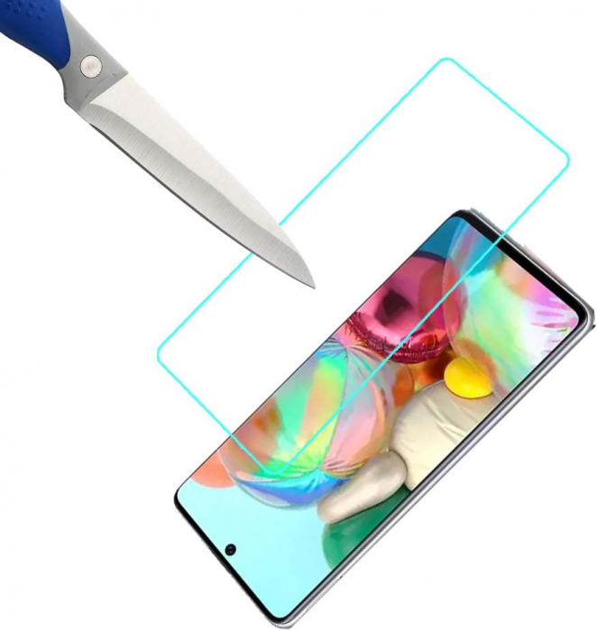 Folii de ecran compatibil cu Samsung Galaxy A72 / Galaxy A72 (5G), duritate 9H, transparent set de 3 [5]
