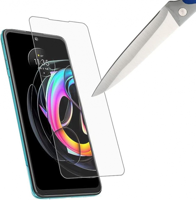 Folii de ecran compatibil cu Motorola Edge 20 Fusion/MOTO Edge 20 Fusion, duritate 9H, transparent set de 3 [4]