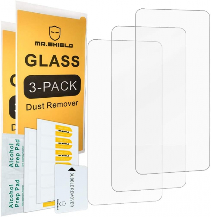 Folii de ecran compatibil cu Samsung Galaxy A21s, duritate 9H, transparent set de 3 [2]