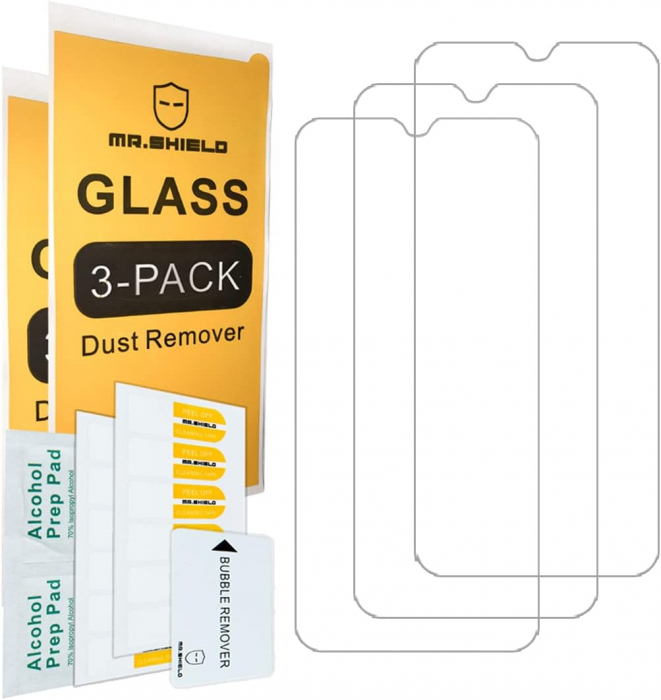 Folii de ecran compatibil cu Samsung Galaxy M13 5G, duritate 9H, transparent set de 3 [2]