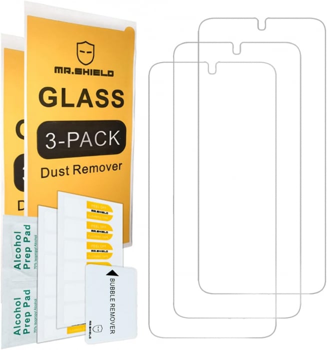 Folii de ecran compatibil cu Samsung Galaxy S23+5G, duritate 9H, transparent set de 3 [2]