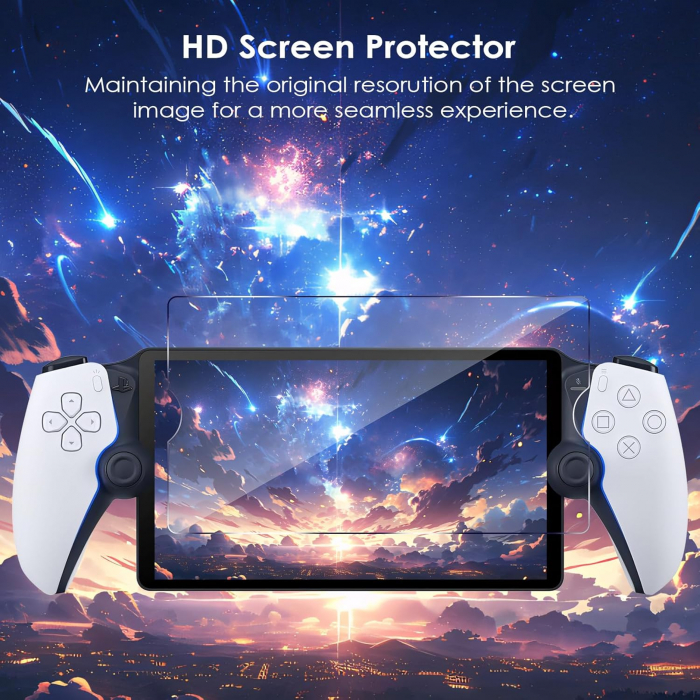 Folii de ecran pentru Sony PS5 PlayStation Portal, duritate 9H, HD Clear, set de 2 bucati [7]
