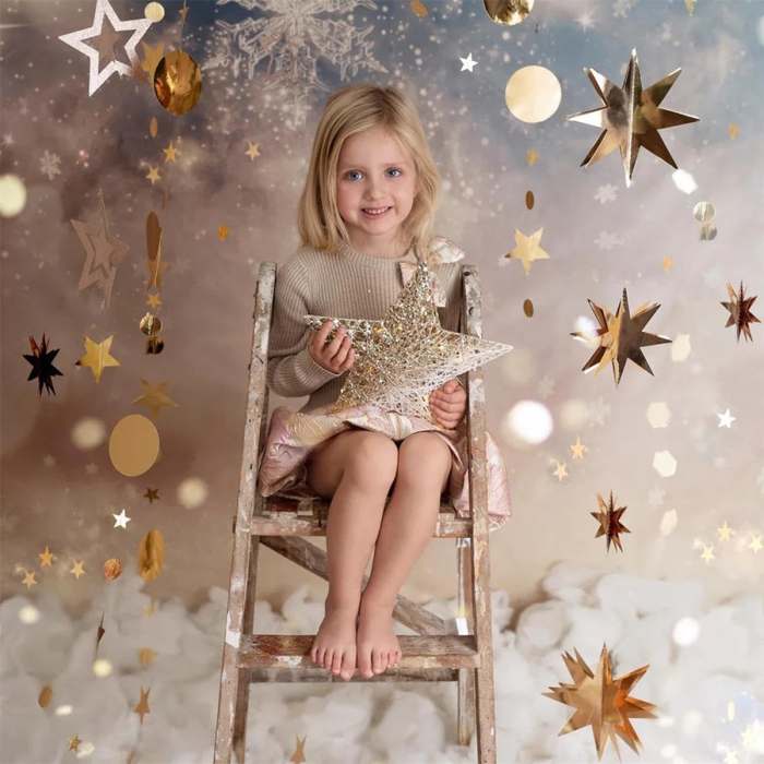 Fundal textil pentru poze, Tinut inghetat din material 2,2x1,5m [2]