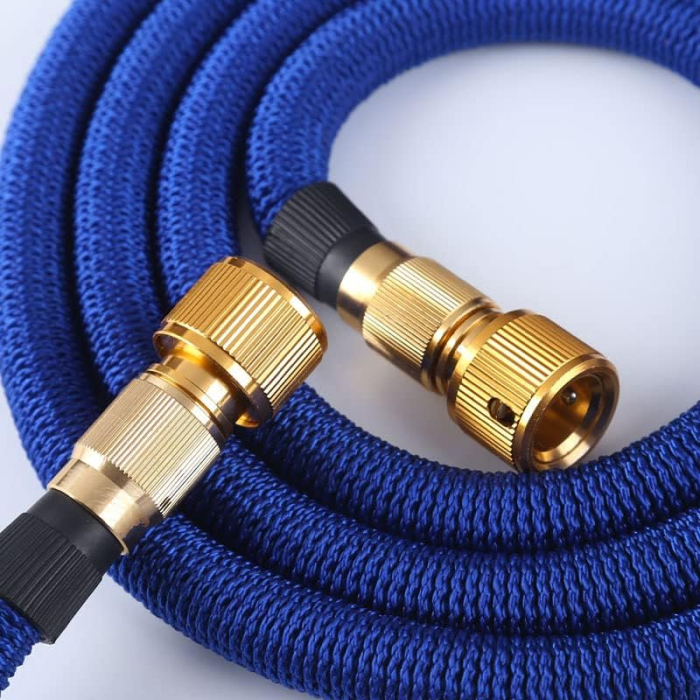 Furtun de grădină 15 M, flexibil cu miez de latex, cu adaptoare si pistol pulverizare metalic 6 duze [6]
