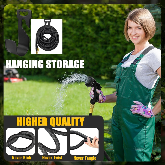 Furtun de grădină 30 M, flexibil, cu adaptoare si pistol pulverizare 10 moduri [5]