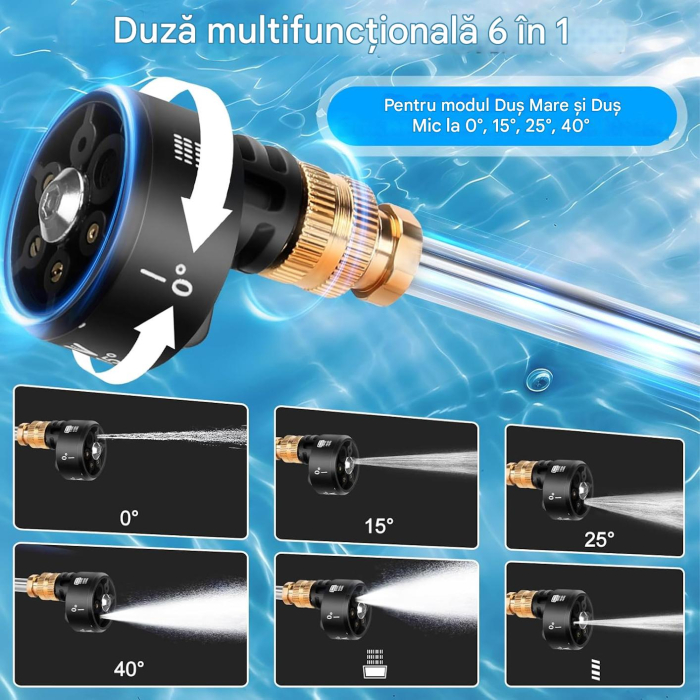 Aparat de spalat de inalta presiune 30Bari, 150W, cu furtun si duze, fara acumulator [3]