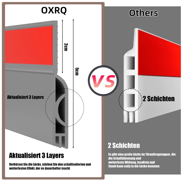 Garnitura siliconica autoadeziva pentru etansare usa-podea, Gri 1 M [5]
