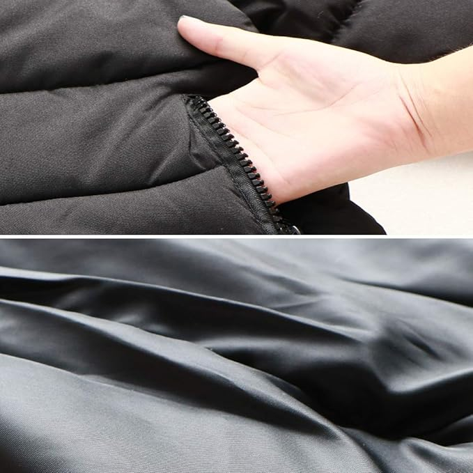 Geaca neagra de iarna pentru copii, captusita 122-128 [3]