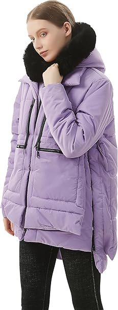 Geaca de iarna impermeabila imblanita pentru femei, Mov M [5]