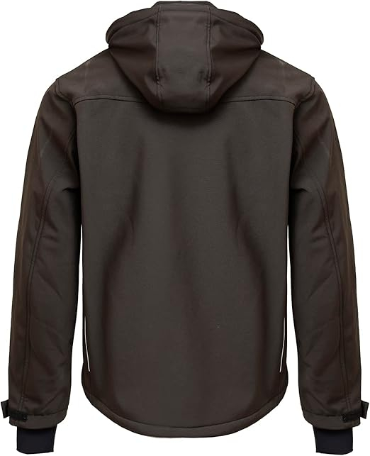 Jachetă sport cu glugă pentru bărbați, captusita cu flee, neagra L [4]