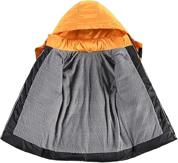 Geaca captusita de iarna pentru copii, negru/maro 104-110 cm [2]