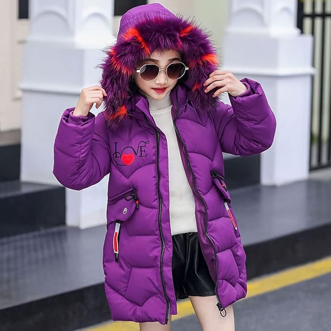 Geaca Mov de iarna pentru copii, captusita 152-158 cm [7]