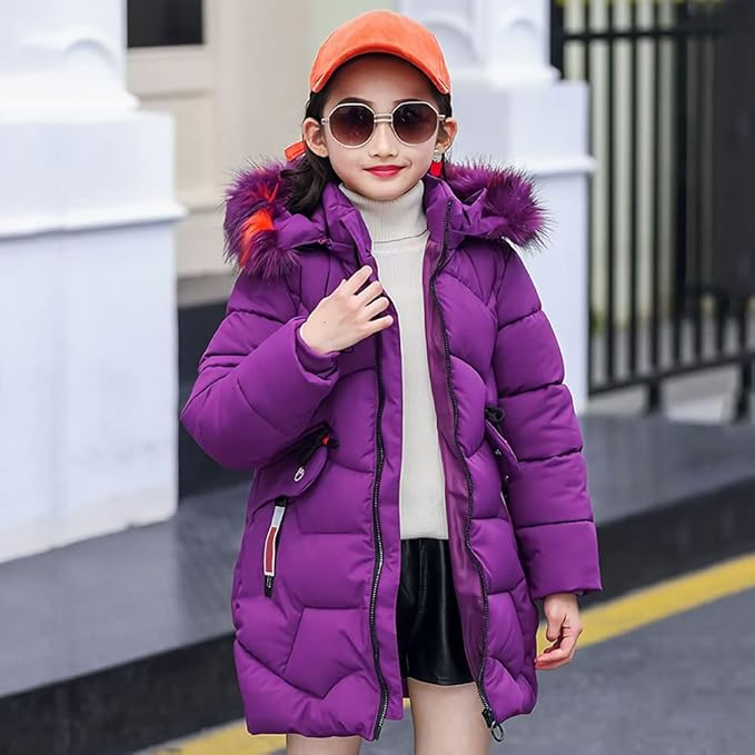 Geaca Mov de iarna pentru copii, captusita 152-158 cm [6]