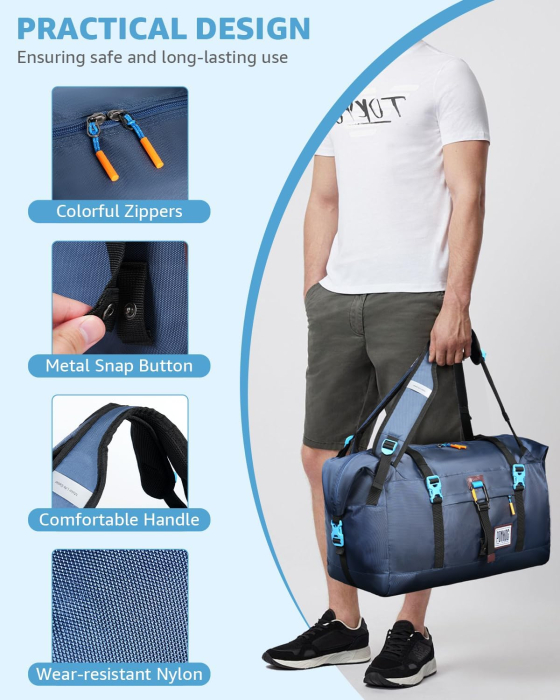 Geantă sport spatioasa 40 L, ideala calatorii, sala, inot [7]