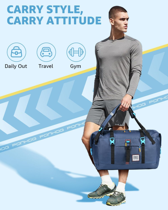 Geantă sport spatioasa 40 L, ideala calatorii, sala, inot [2]