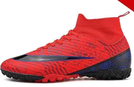 Ghete de fotbal pentru copii, cu crampoane de teren sintetic, cu rosu marimea 39 [2]