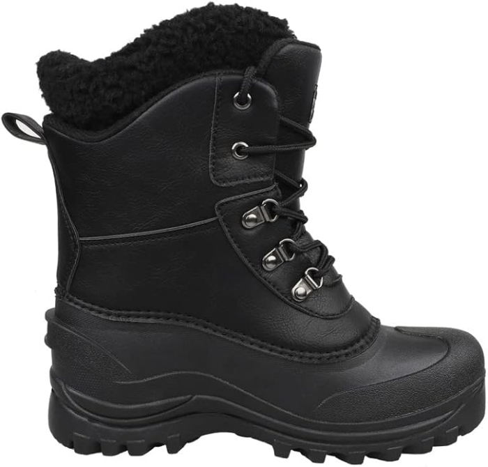 Ghete de iarna imblanite pentru barbati/femei, impermeabile, usoare, negre 37 [2]