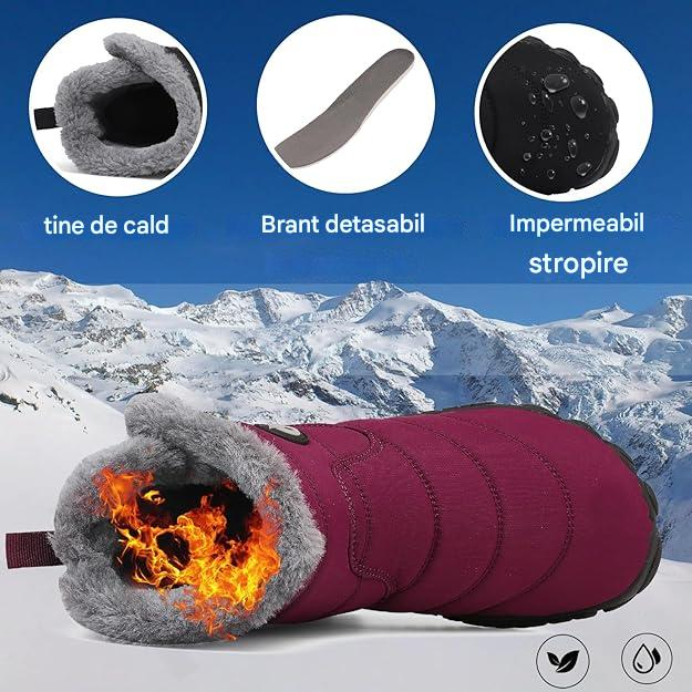 Ghete de iarna imblanite pentru barbati/femei, impermeabile, usoare, violet 42 [3]