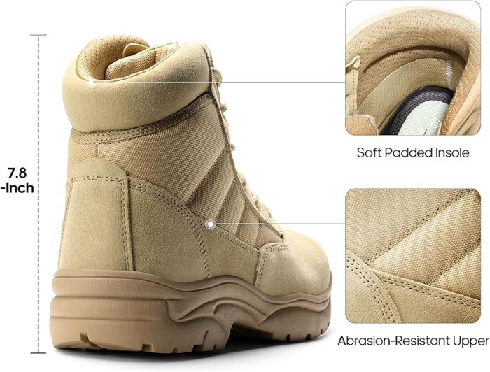 Ghete militare de iarna imblanite pentru barbati/femei, impermeabile, usoare, 39.5 [3]