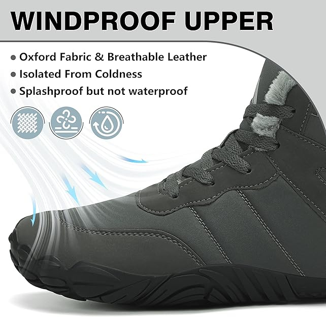 Ghete de iarna imblanite pentru barbati, impermeabile, usoare, gri 43 [3]