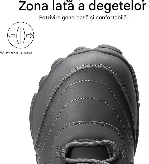 Ghete de iarna imblanite pentru barbati, impermeabile, usoare, gri 43 [4]