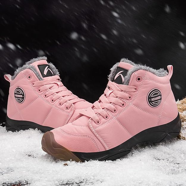 Ghete de iarna imblanite pentru femei, impermeabile, usoare, Roz 37 [5]
