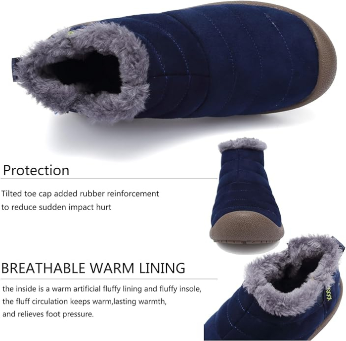 Ghete de iarna imblanite pentru barbati, impermeabile, usoare, albastre 45 [4]