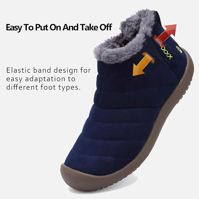 Ghete de iarna imblanite pentru barbati, impermeabile, usoare, albastre 45 [2]