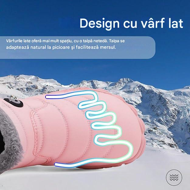 Ghete de iarna imblanite pentru femei, impermeabile, usoare, roz 40 [3]