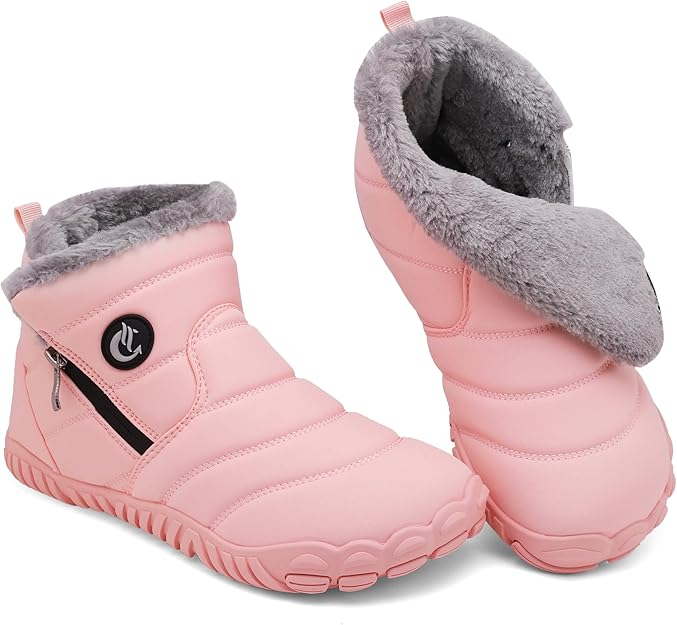Ghete de iarna imblanite pentru femei, impermeabile, usoare, roz 37 [7]