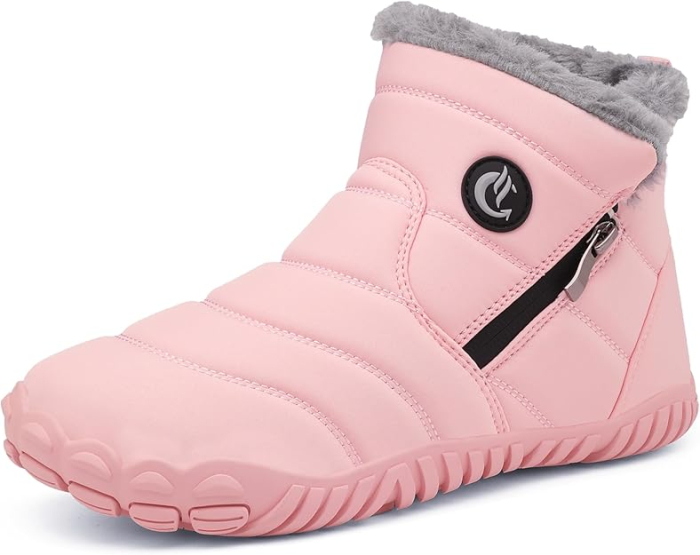 Ghete de iarna imblanite pentru femei, impermeabile, usoare, roz 38 [1]