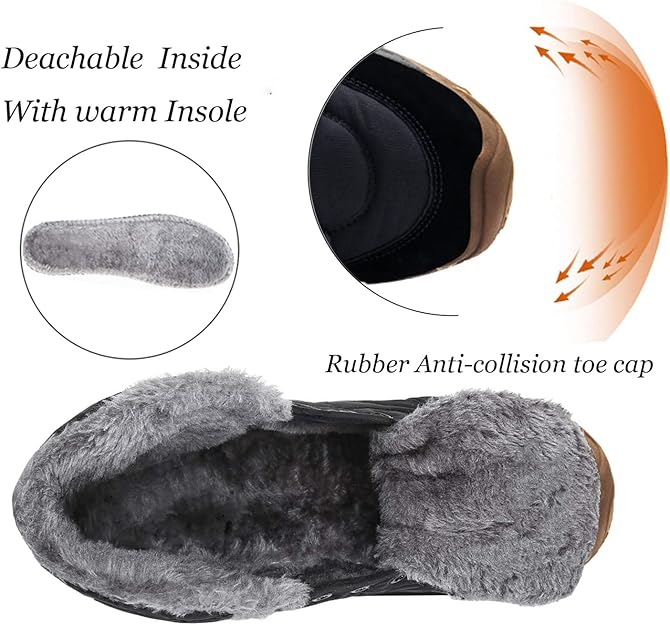 Ghete de iarna imblanite pentru barbati, impermeabile, usoare, albastre 39 [4]