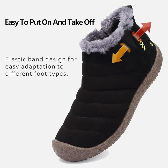 Ghete de iarna imblanite pentru barbati, impermeabile, usoare, negre 39 [2]