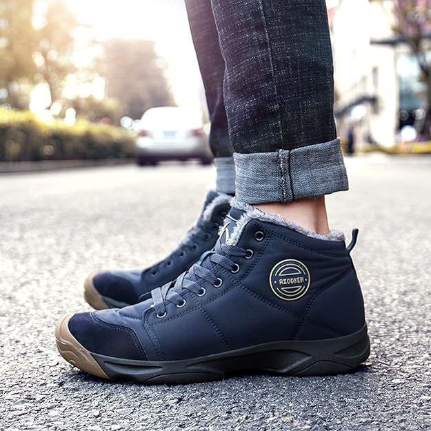 Ghete de iarna imblanite pentru barbati, impermeabile, usoare, albastre 39 [2]