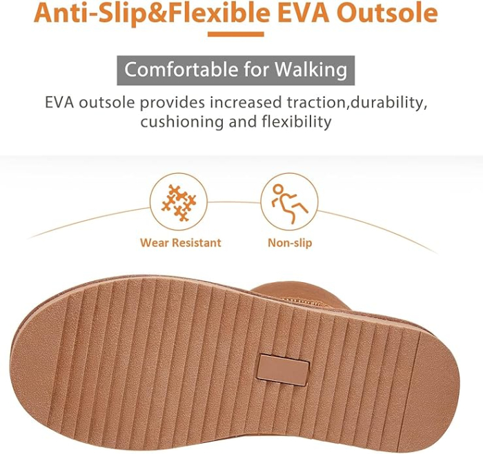 Cizme de iarna imblanite pentru femei, usoare, maro 37 [4]