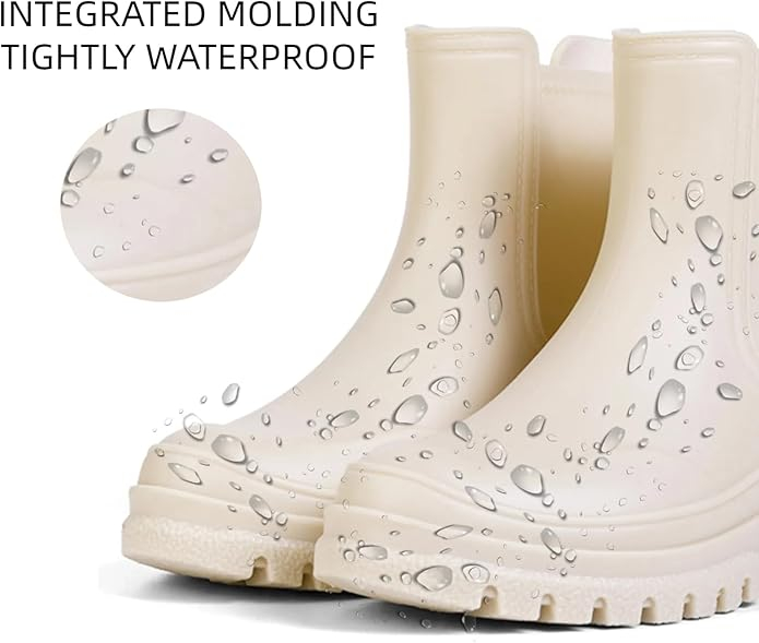 Cizme moderne de ploaie din cauciuc, confortabile, perfect impermeabile 38 [4]