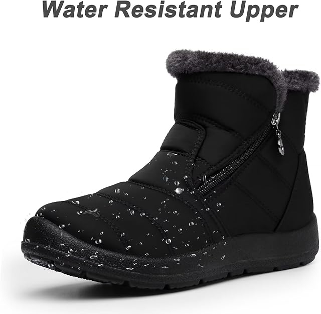 Ghete de iarna imblanite pentru femei, impermeabile, usoare, negru 38 [3]