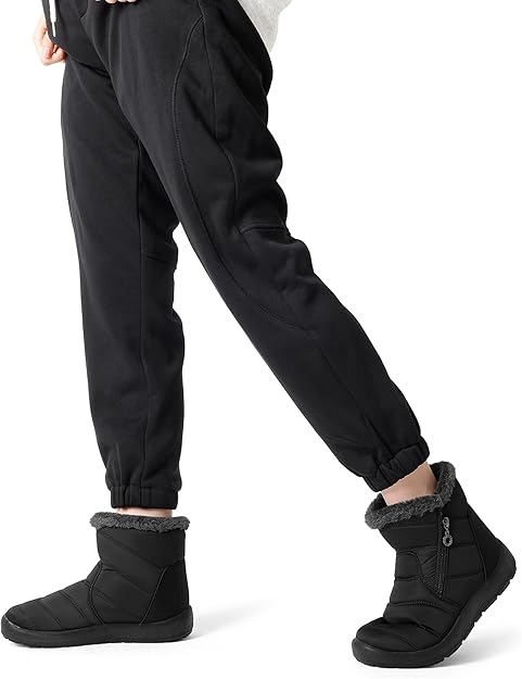 Ghete de iarna imblanite pentru femei, impermeabile, usoare, negru 37 [4]