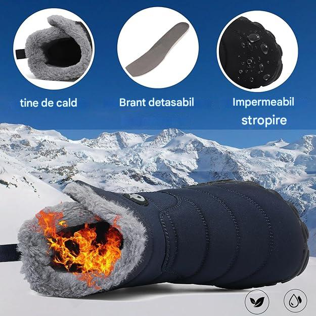 Ghete de iarna imblanite pentru barbati/femei, impermeabile, usoare, albastre 40 [2]