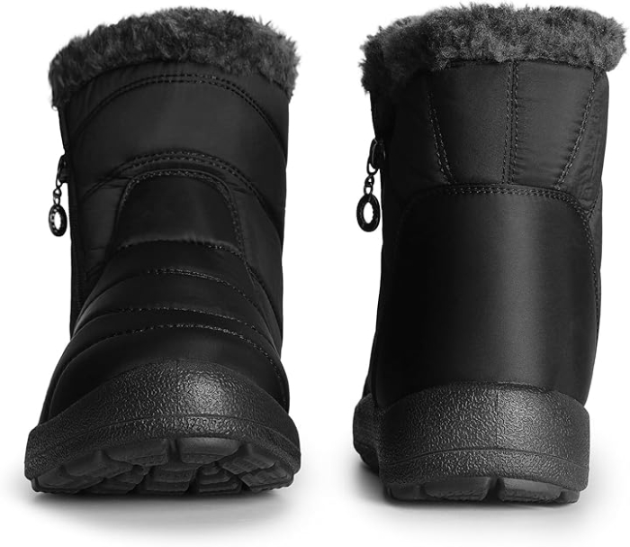 Ghete de iarna imblanite pentru femei, impermeabile, usoare, negru 38 [2]