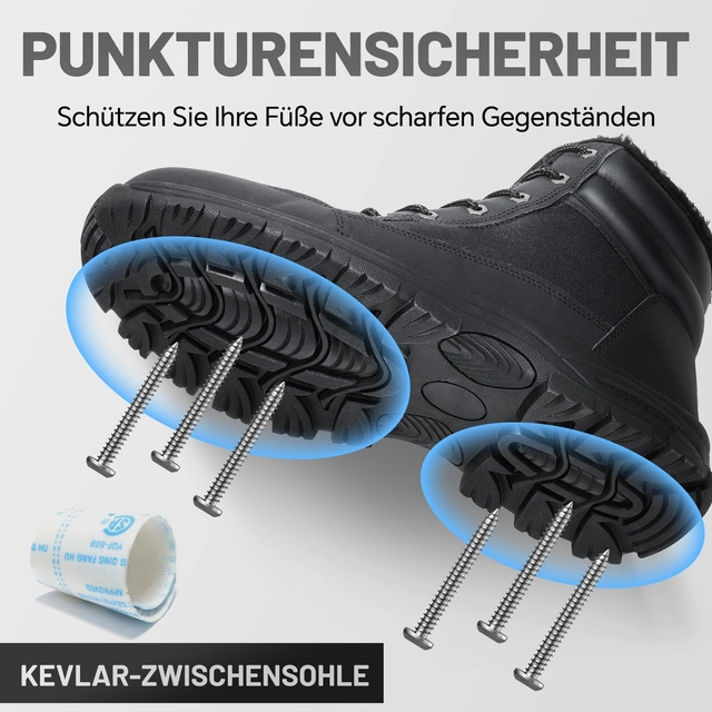 Ghete de munca imblanite, cu bombeu intarit, talpa antialunecare, 40 EU [4]