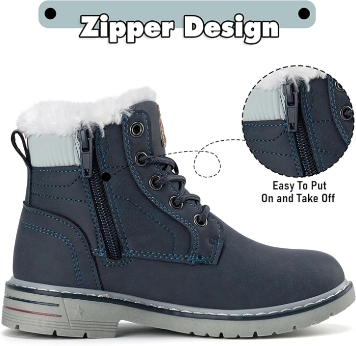 Ghete de iarna  pentru copii, impermeabile, usoare, albastre 34 [3]